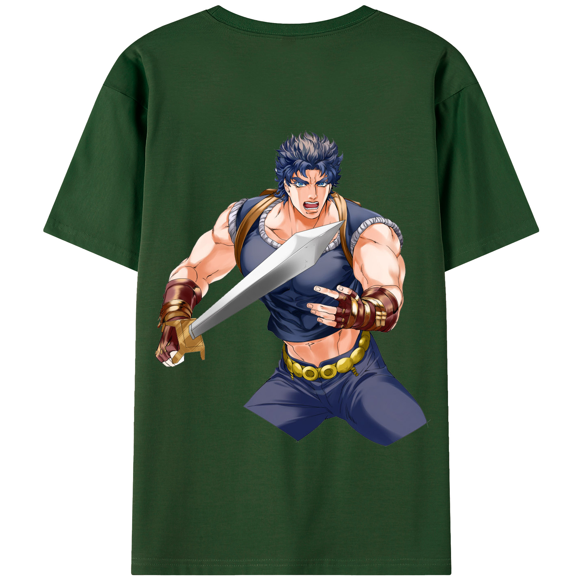 （画像用） ジョジョの奇妙な冒険 /ジョナサン?ジョースター JoJo's Bizarre Adventure Jonathan Joestar 綿100％半袖Tシャツ（背面プリント）